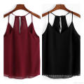 Ladies Summer Top Chiffon Sleeveless Jacket Vest